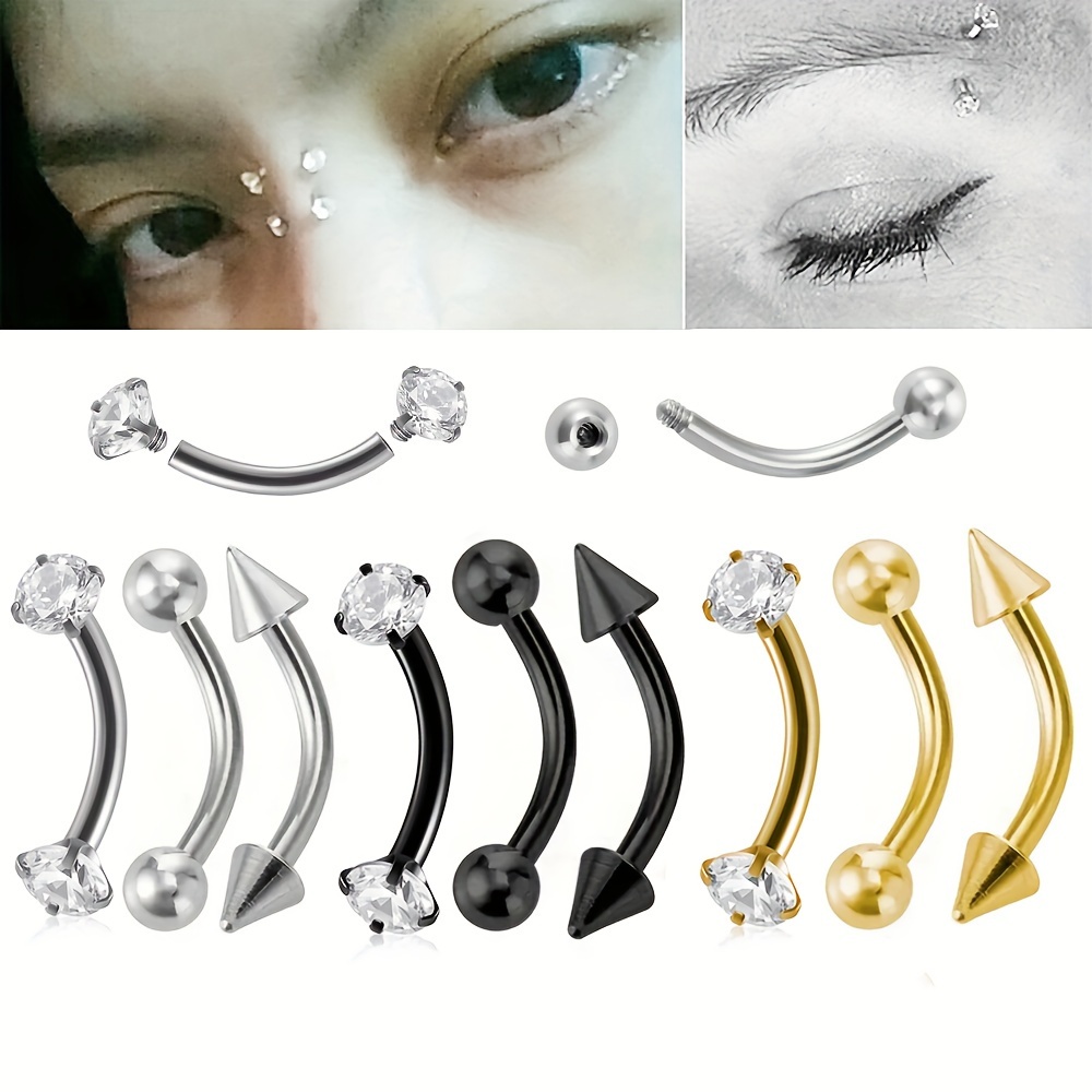 Rook Curved Barbell - 3pcs 16G pendientes de torre acero