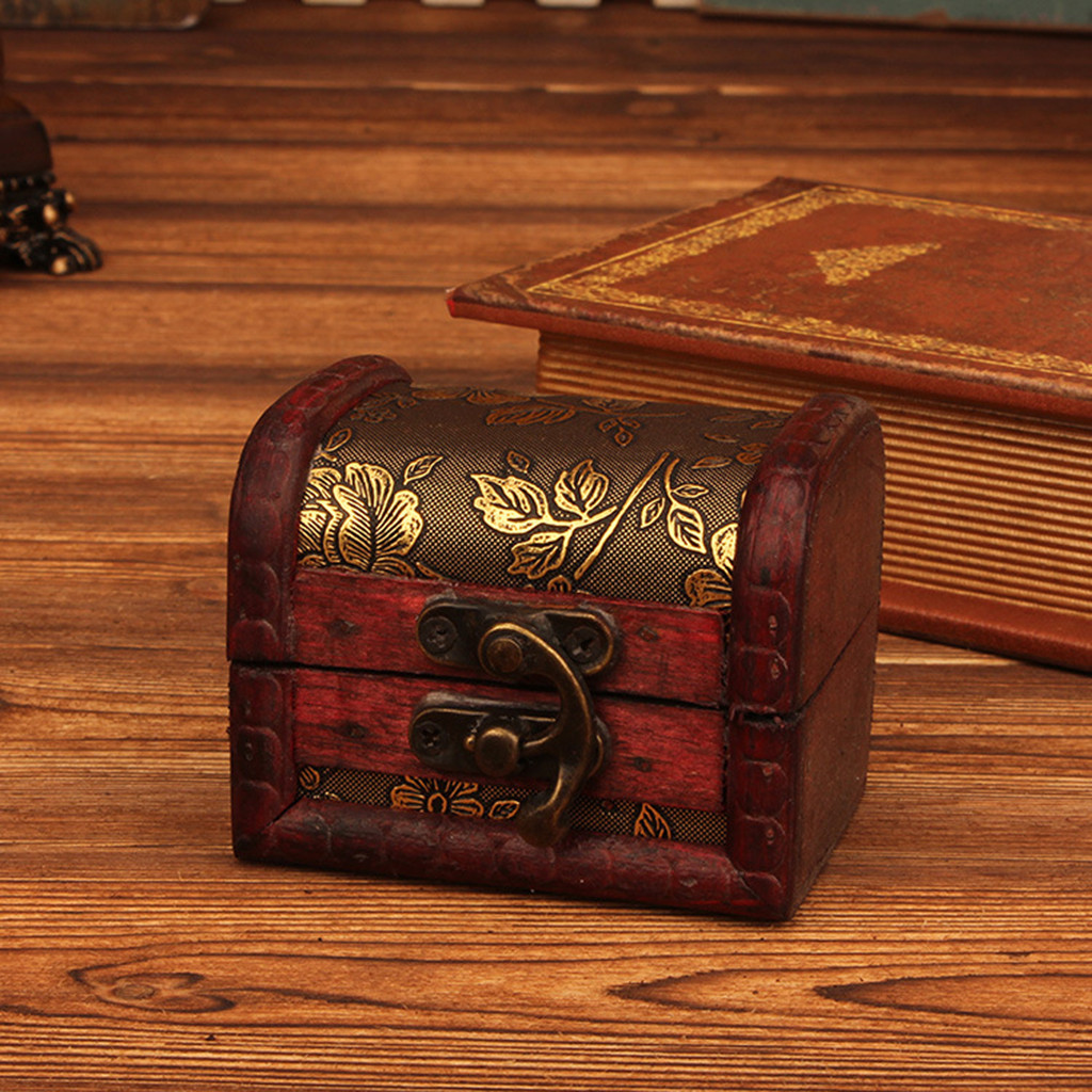 Body Jewelry Organizer - Caja de joyería de madera vintage