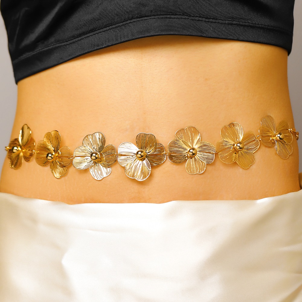 Body Jewelry Dress - Cadena de cintura bohemia de metal