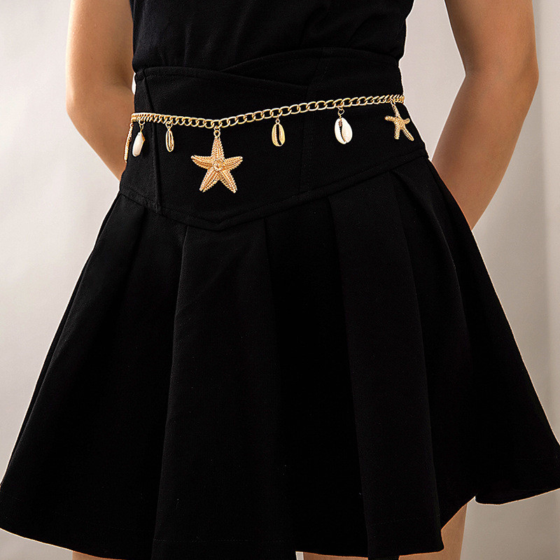 Body Jewelry Dress - Vestido bohemio de Metal con estrella