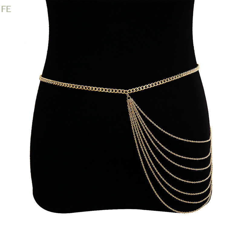 Body Jewelry Dress - Cinturón de Cadena Multicapa para Mujer,