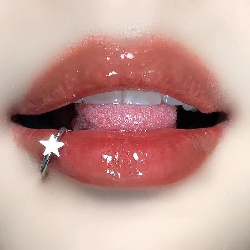 Body Jewelry Vertical Labret - Anillo de labio de acero inoxidable