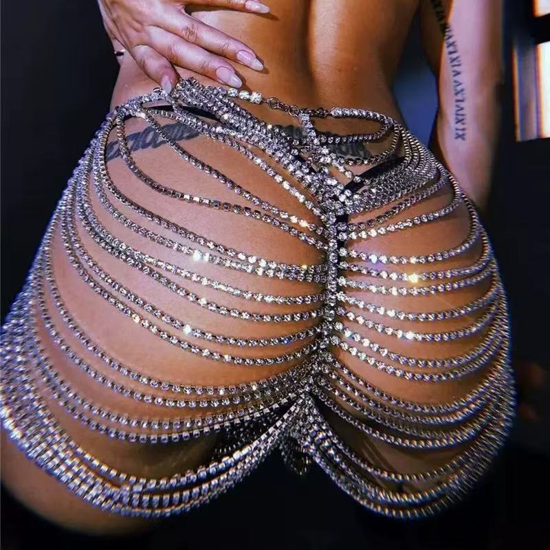 Body Jewelry Dress - 1 unidad, falda Sexy a la