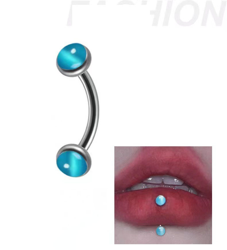 1 pieza, Piercing para cejas,  - Rook Curved Barbell reseña y precio