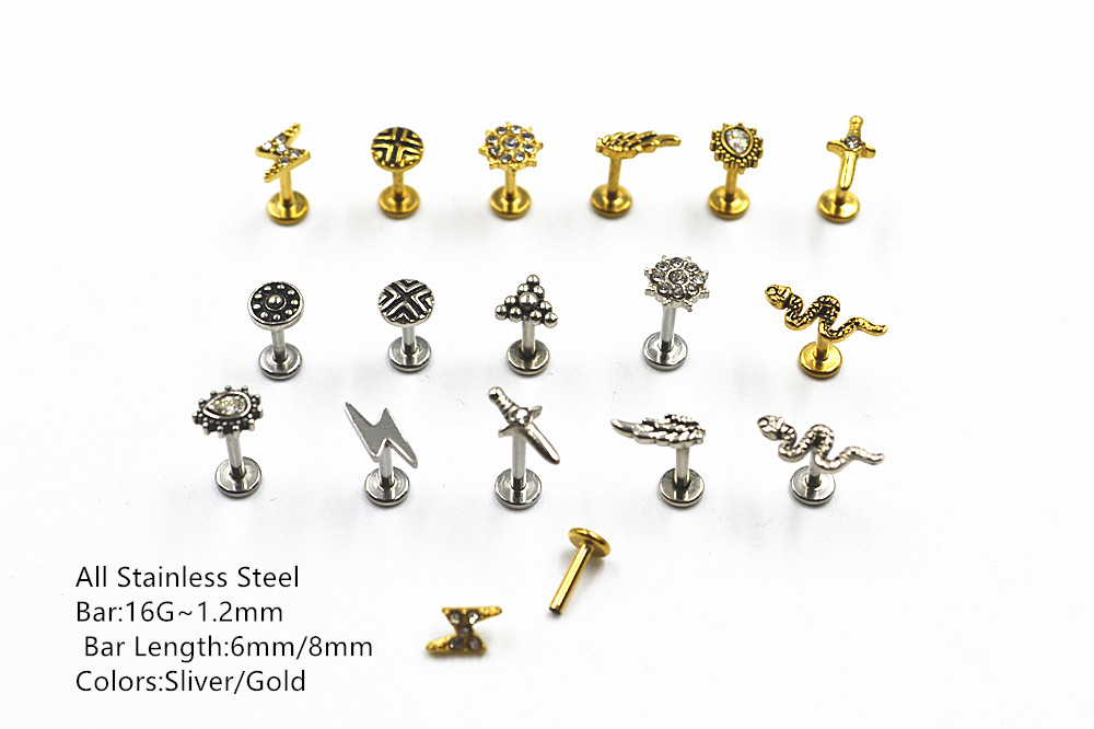 Piercing de barra de labio de  - Body Jewelry Hot reseña y precio