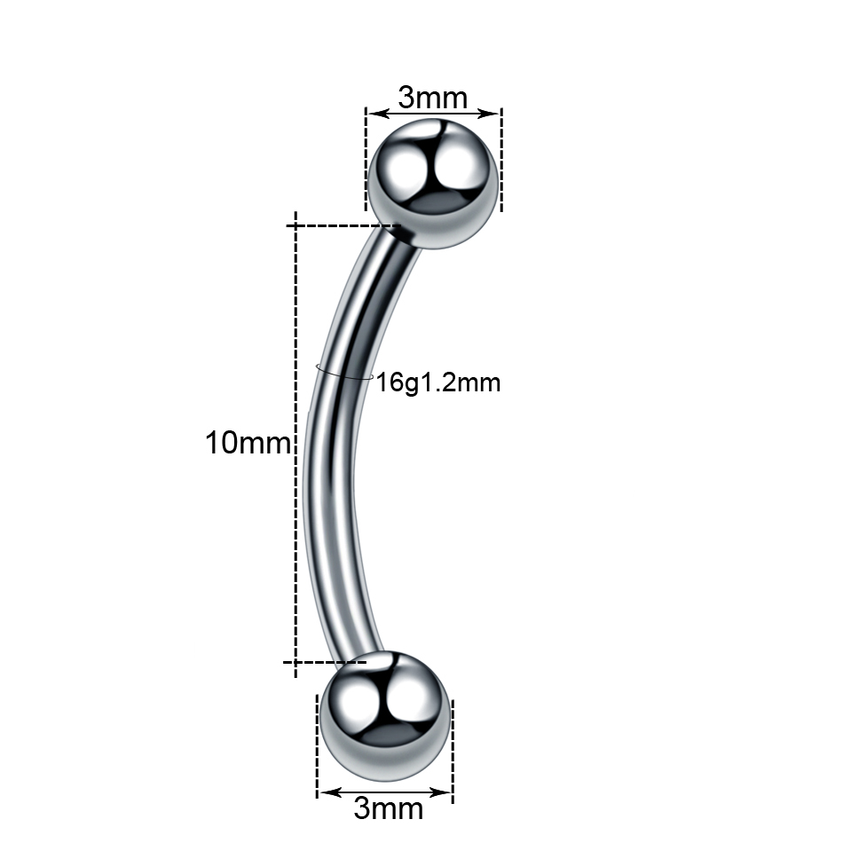 10 unids/lote de acero para ce - Rook Curved Barbell reseña y precio