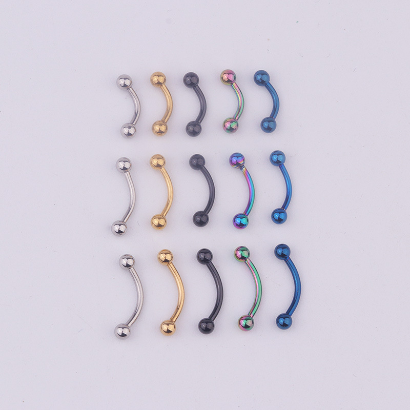 Lote de 5 piezas de joyería pa - Rook Curved Barbell reseña y precio