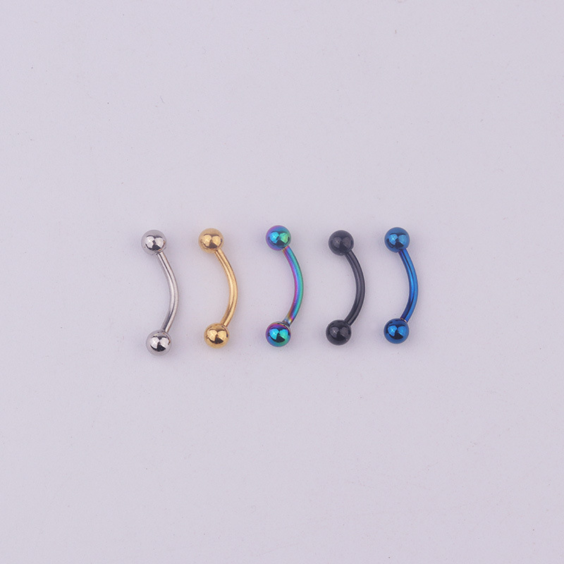 Lote de 5 piezas de joyería pa - Rook Curved Barbell reseña y precio