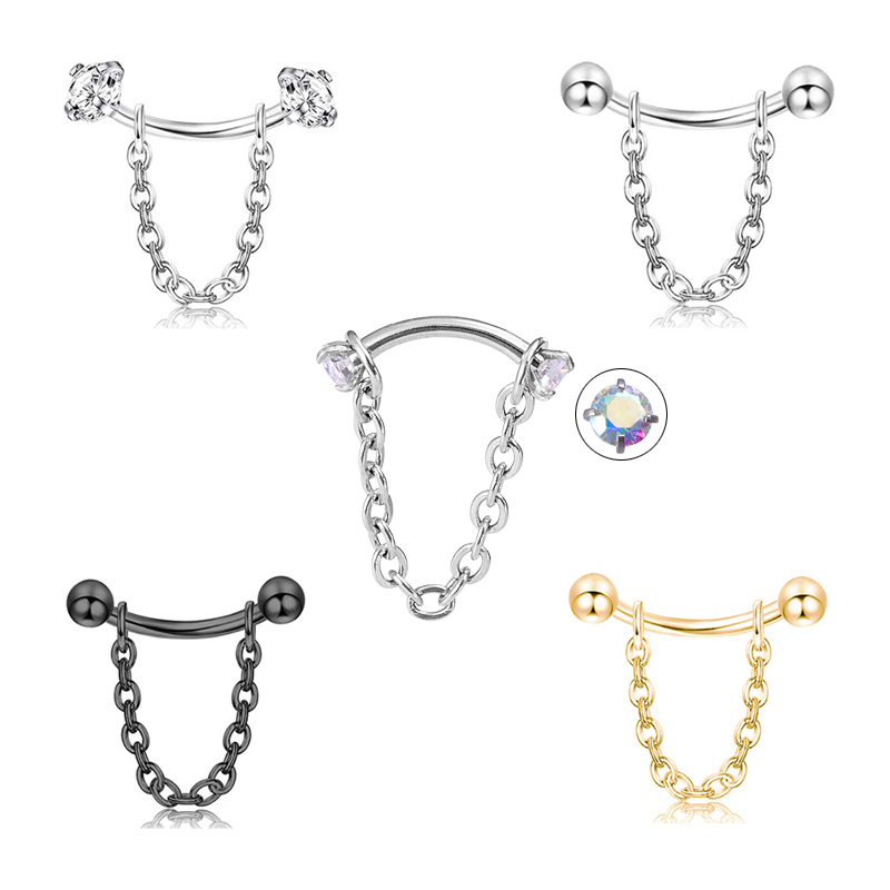 1 pieza de joyería para Pierc  - Rook Curved Barbell reseña y precio