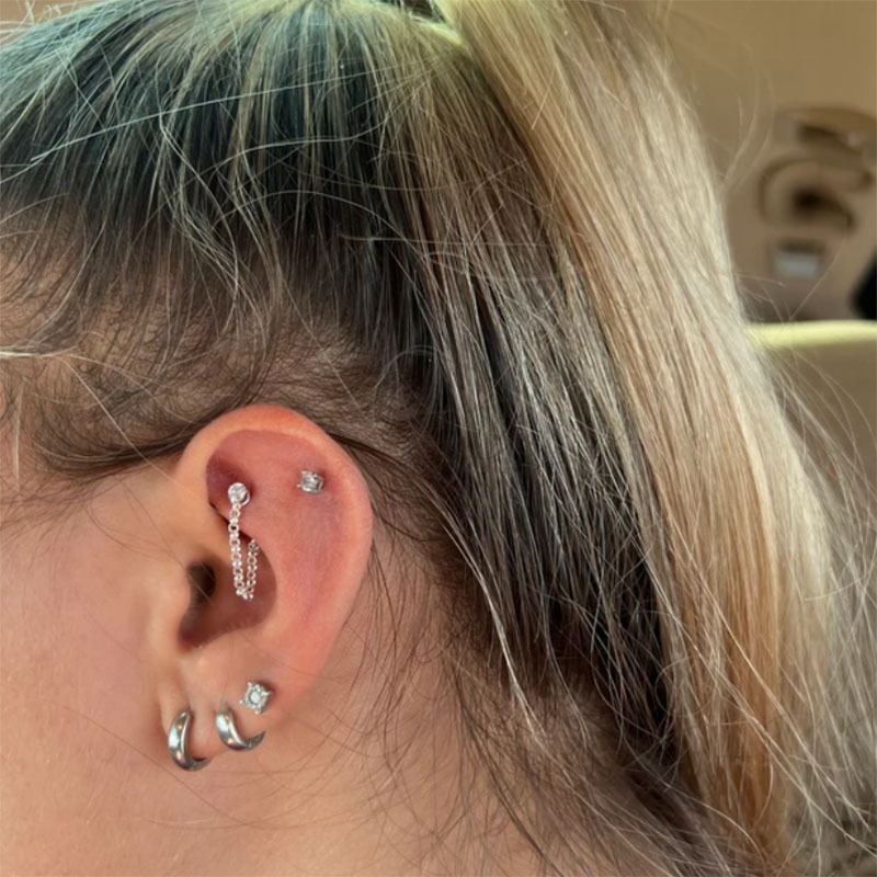 1 pieza de joyería para Pierc  - Rook Curved Barbell reseña y precio