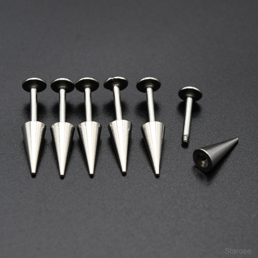 Starose-pendientes de acero in - Body Jewelry Vertical Labret reseña y precio