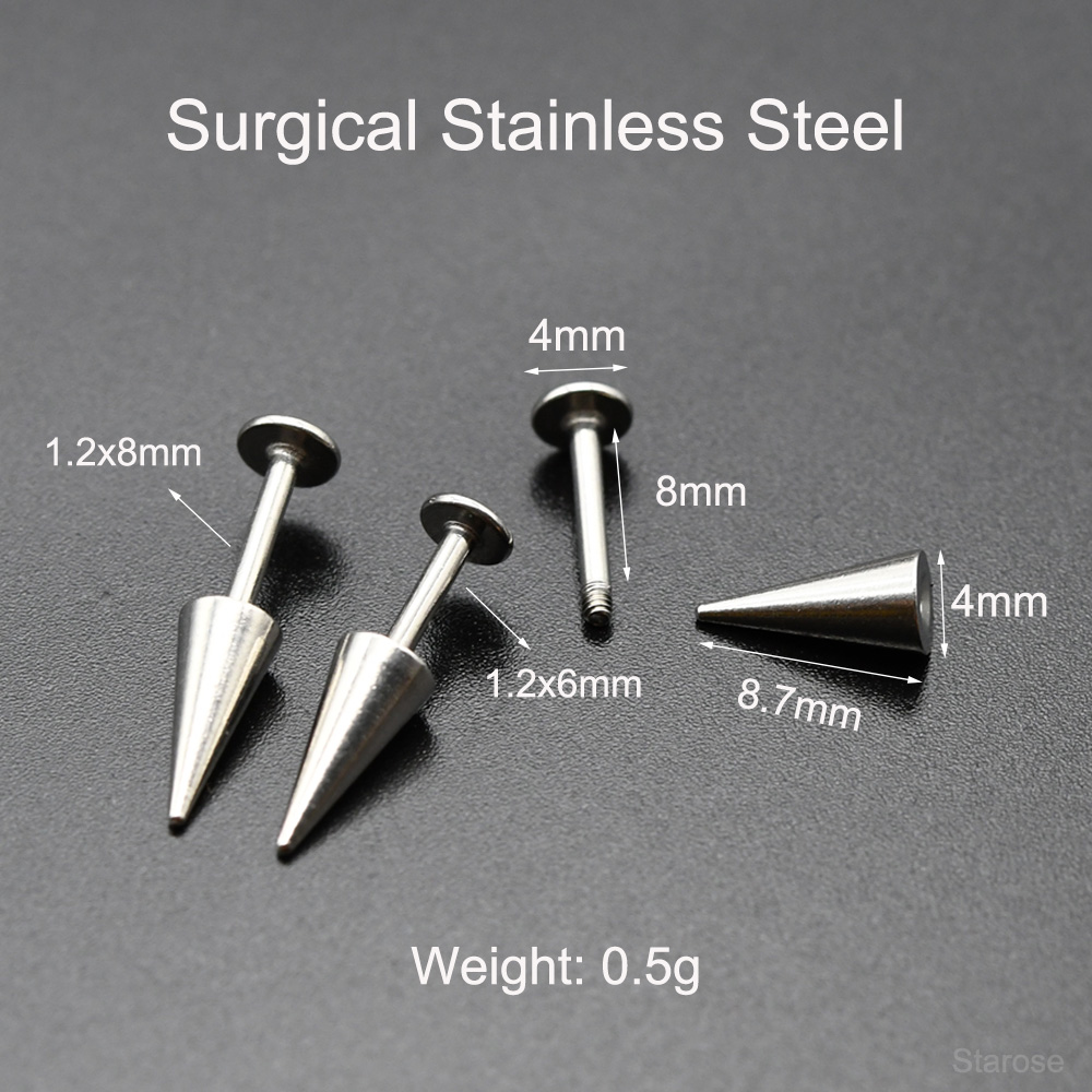 Starose-pendientes de acero in - Body Jewelry Vertical Labret reseña y precio