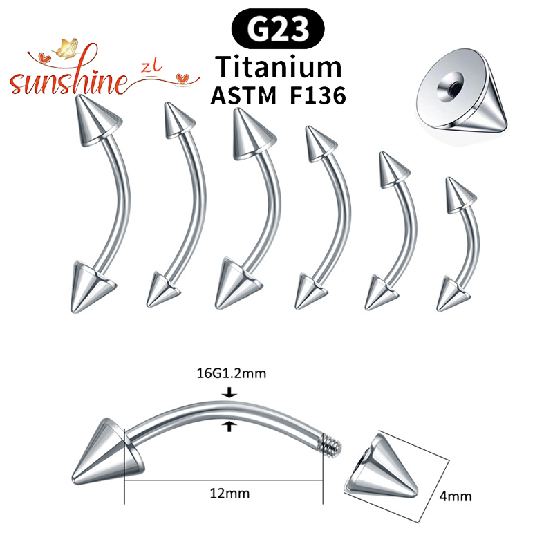 1 pieza G23 punta de titanio b - Rook Curved Barbell reseña y precio