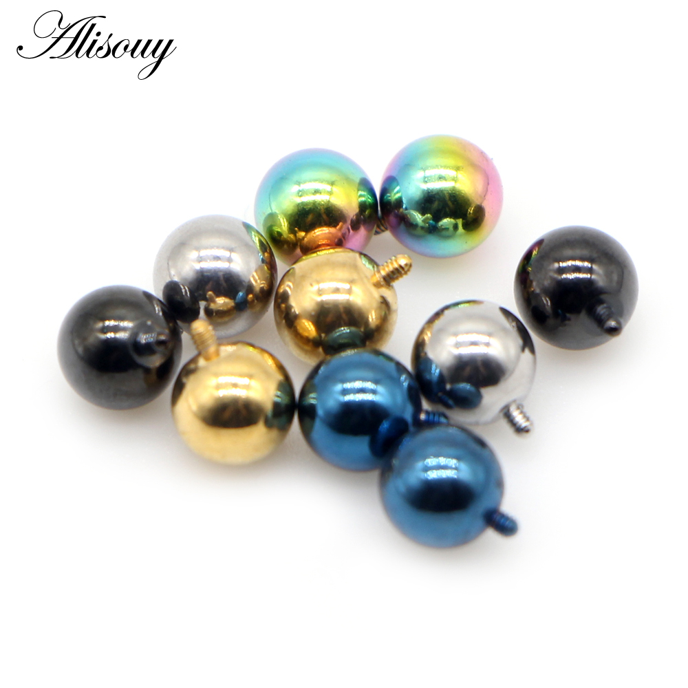 Alisouy 2 uds 3/4/5/6mm 16G bo - Body Jewelry Dermal reseña y precio
