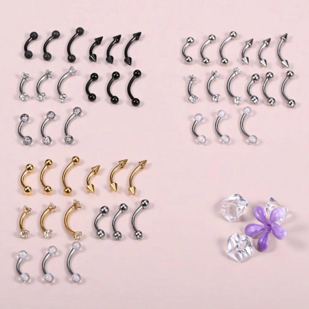 Set de 15 piezas de joyería pa - Body Jewelry Vertical Labret reseña y precio