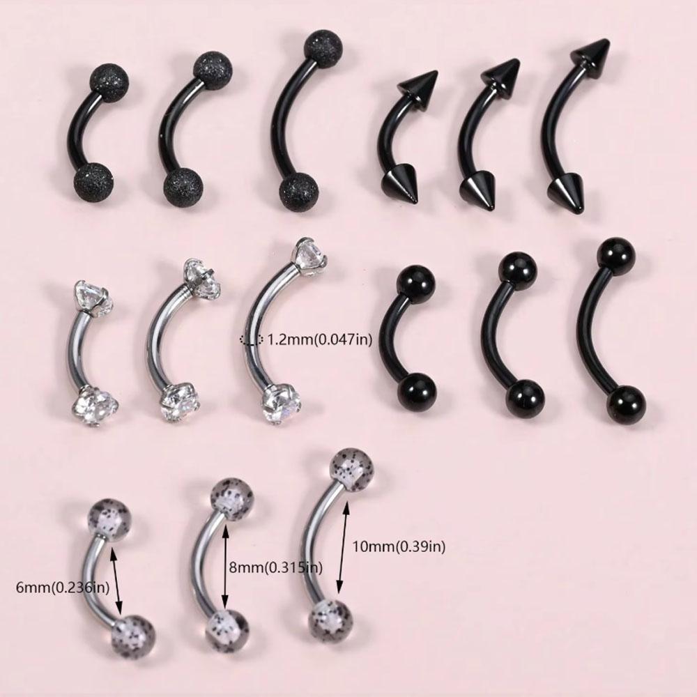 Set de 15 piezas de joyería pa - Body Jewelry Vertical Labret reseña y precio