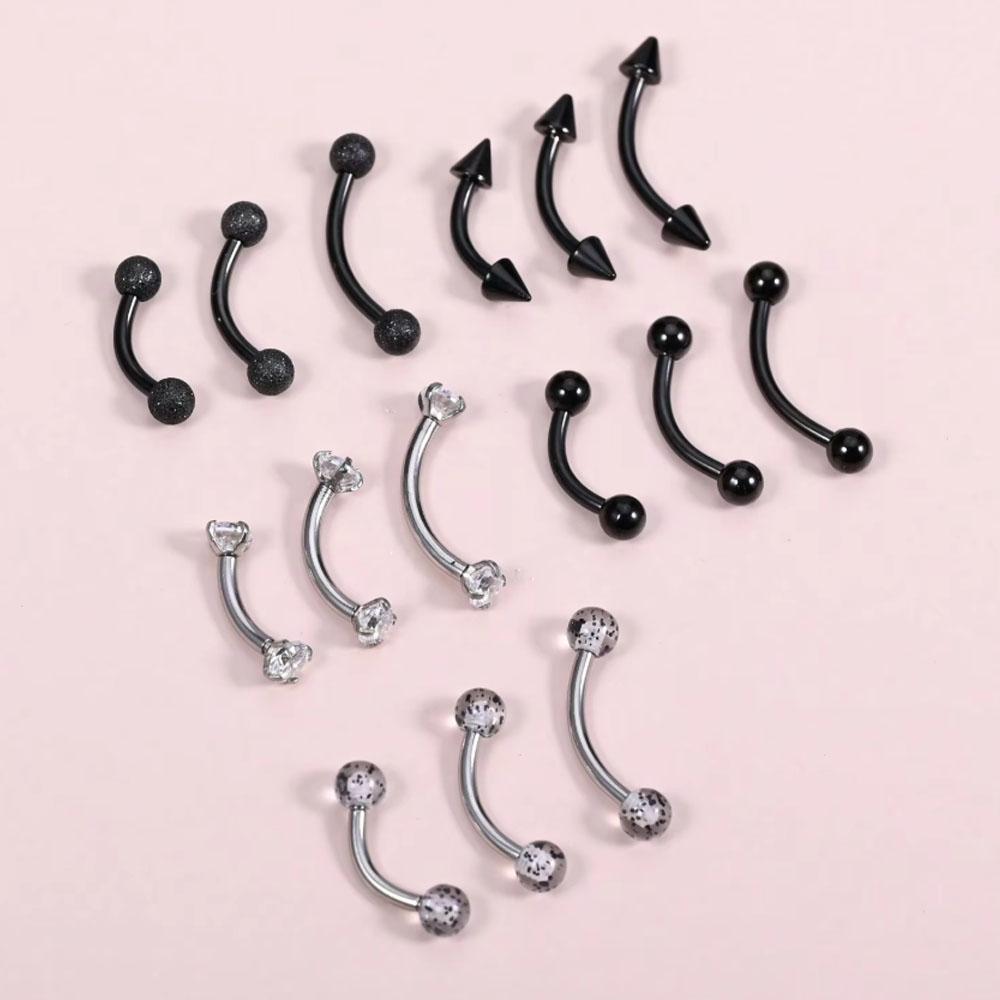 Set de 15 piezas de joyería pa - Body Jewelry Vertical Labret reseña y precio