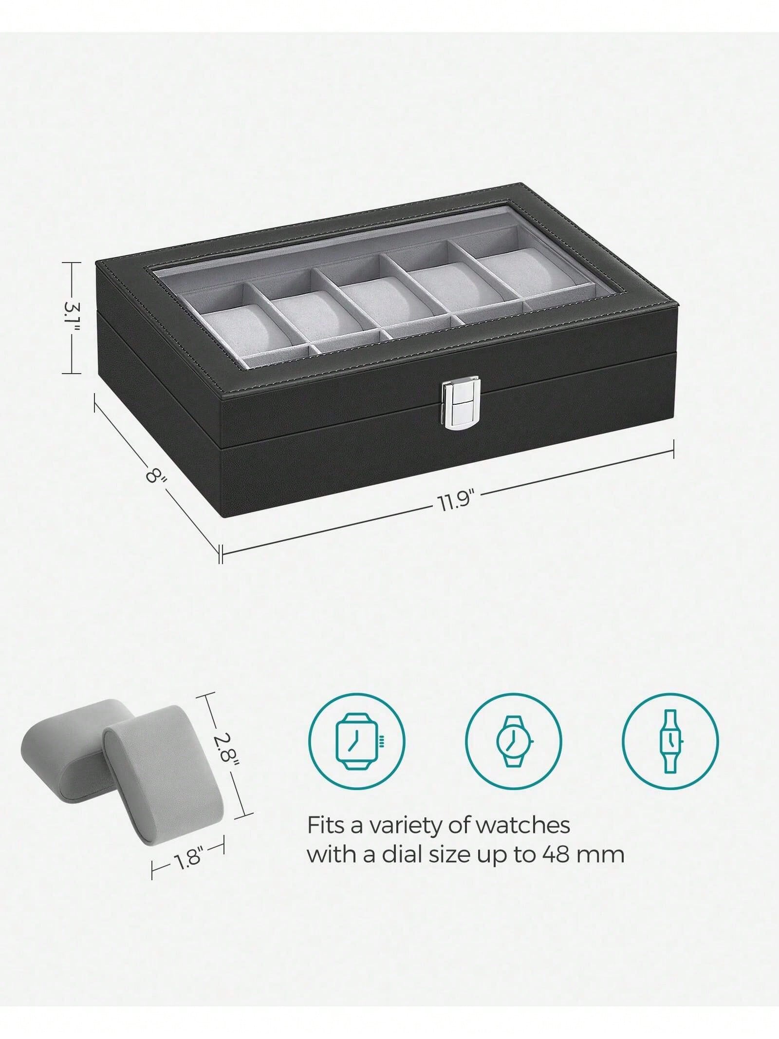 Caja para relojes con cerradur - Body Jewelry Organizer reseña y precio