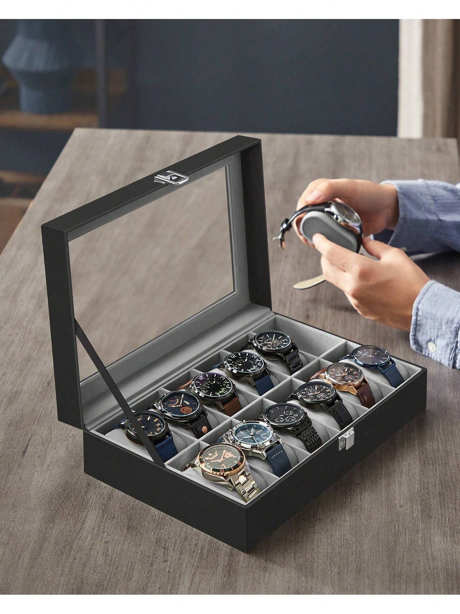 Caja para relojes con cerradur - Body Jewelry Organizer reseña y precio