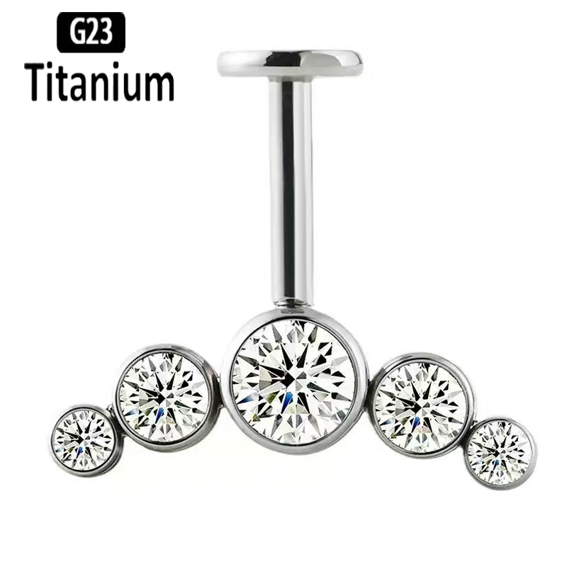 Piercing de Titanio G23 con Ro - Body Jewelry Vertical Labret reseña y precio