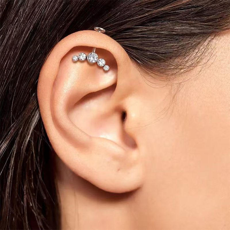 Piercing de Titanio G23 con Ro - Body Jewelry Vertical Labret reseña y precio