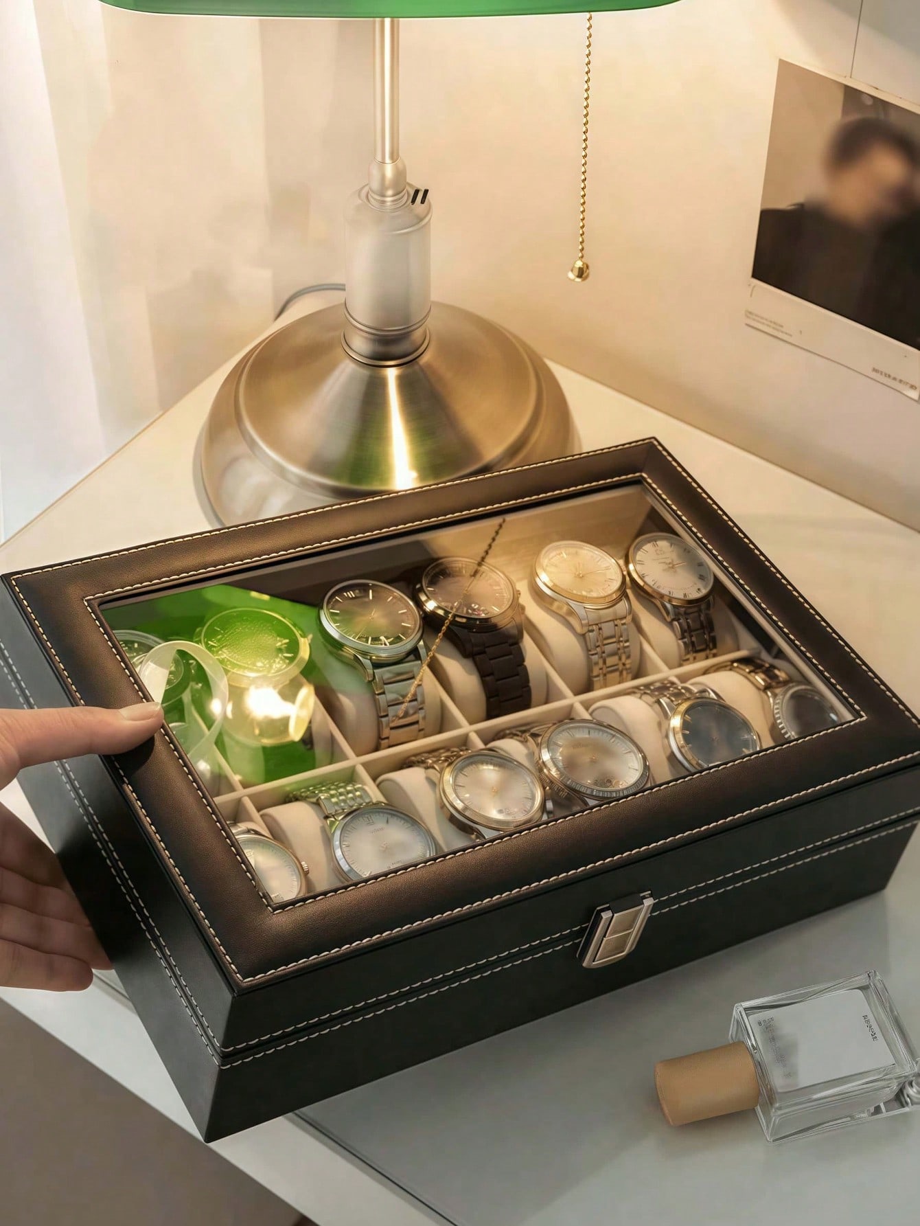 Caja de Relojes de Cuero con C - Body Jewelry Organizer reseña y precio