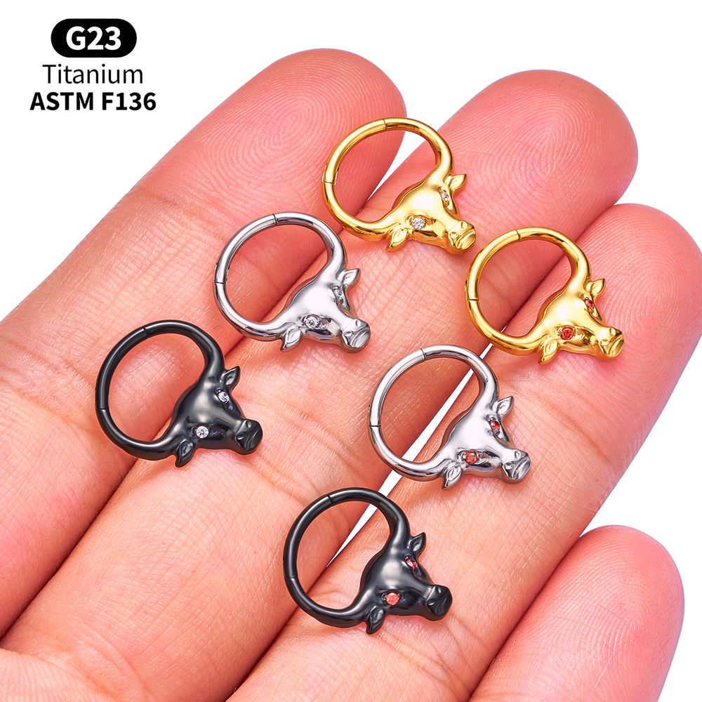 Lote de Aros Clicker de Titani - Body Jewelry Vertical Labret reseña y precio