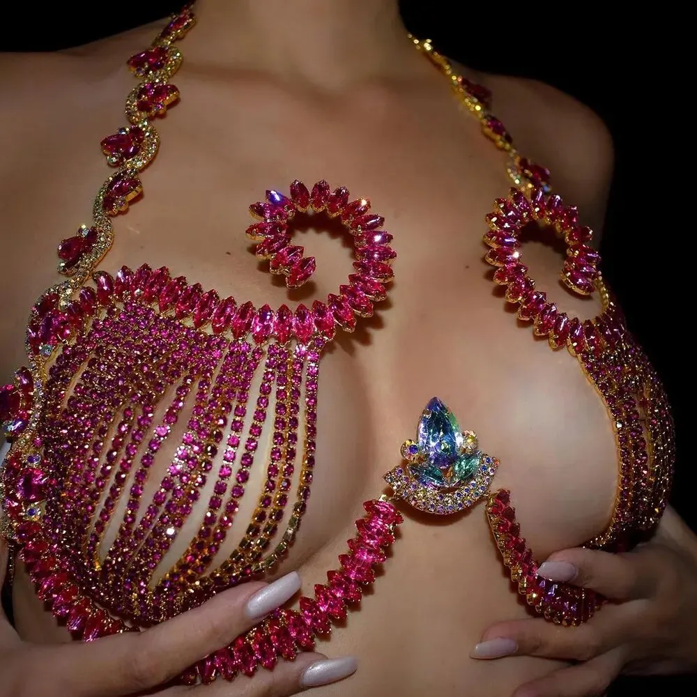 Rave soporte de pecho de crist - Body Jewelry Dress reseña y precio