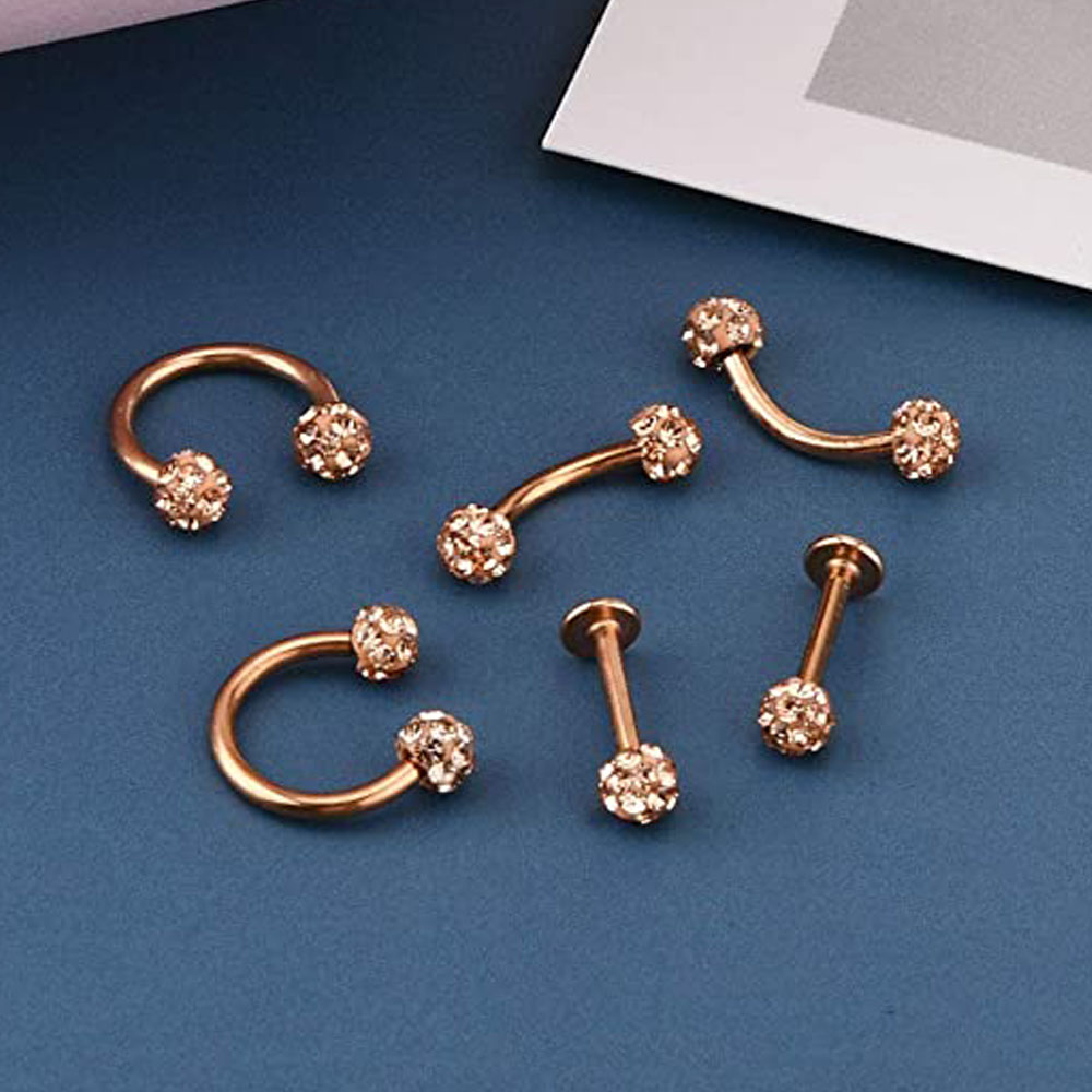 Pendientes de cartílago del tr - Body Jewelry Vertical Labret reseña y precio