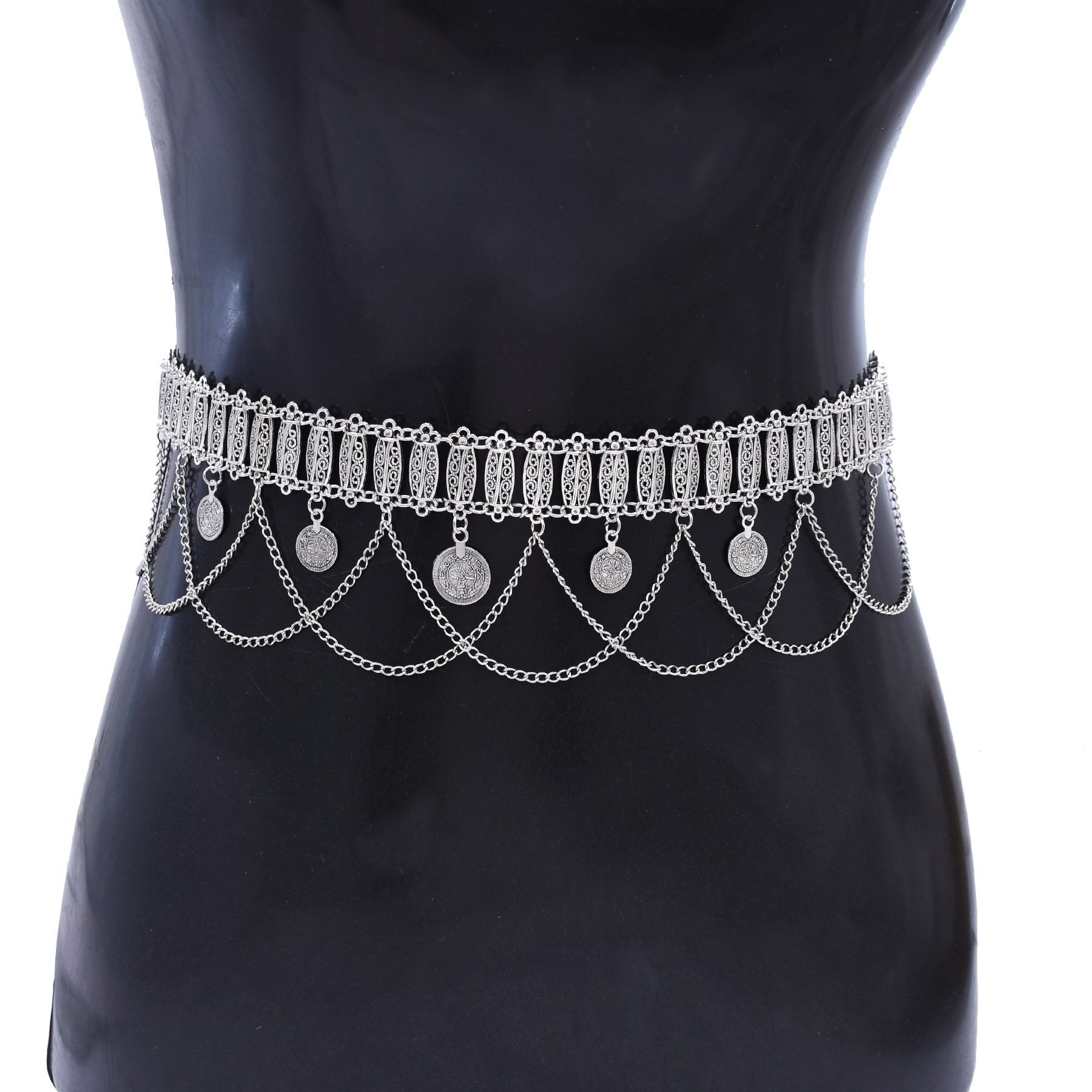 Nicho diseño Retro plata talla - Body Jewelry Chains reseña y precio