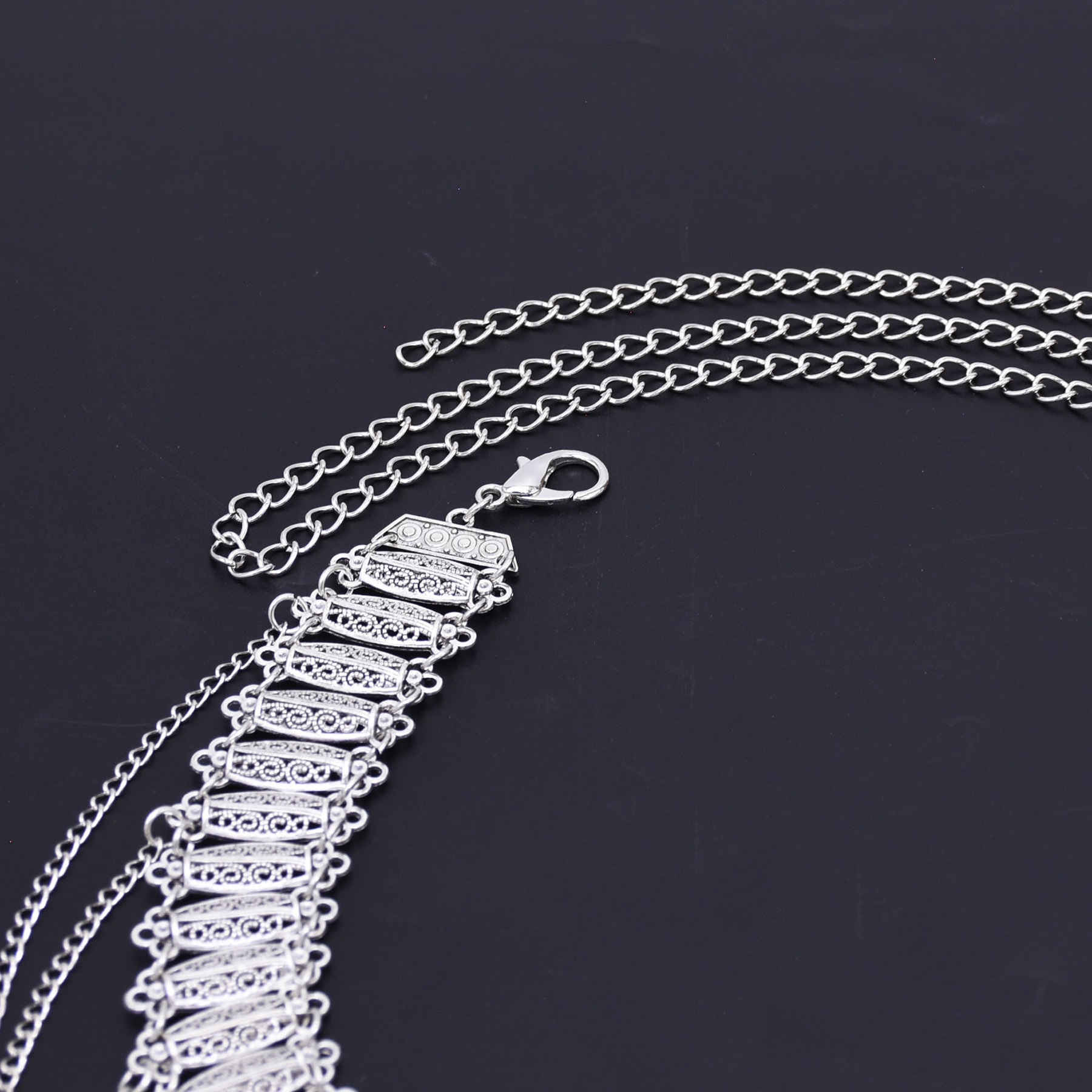 Nicho diseño Retro plata talla - Body Jewelry Chains reseña y precio