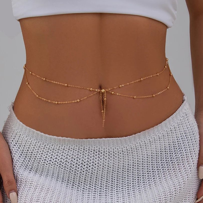 KunJoe, cadena de cuentas fina - Body Jewelry Dress reseña y precio