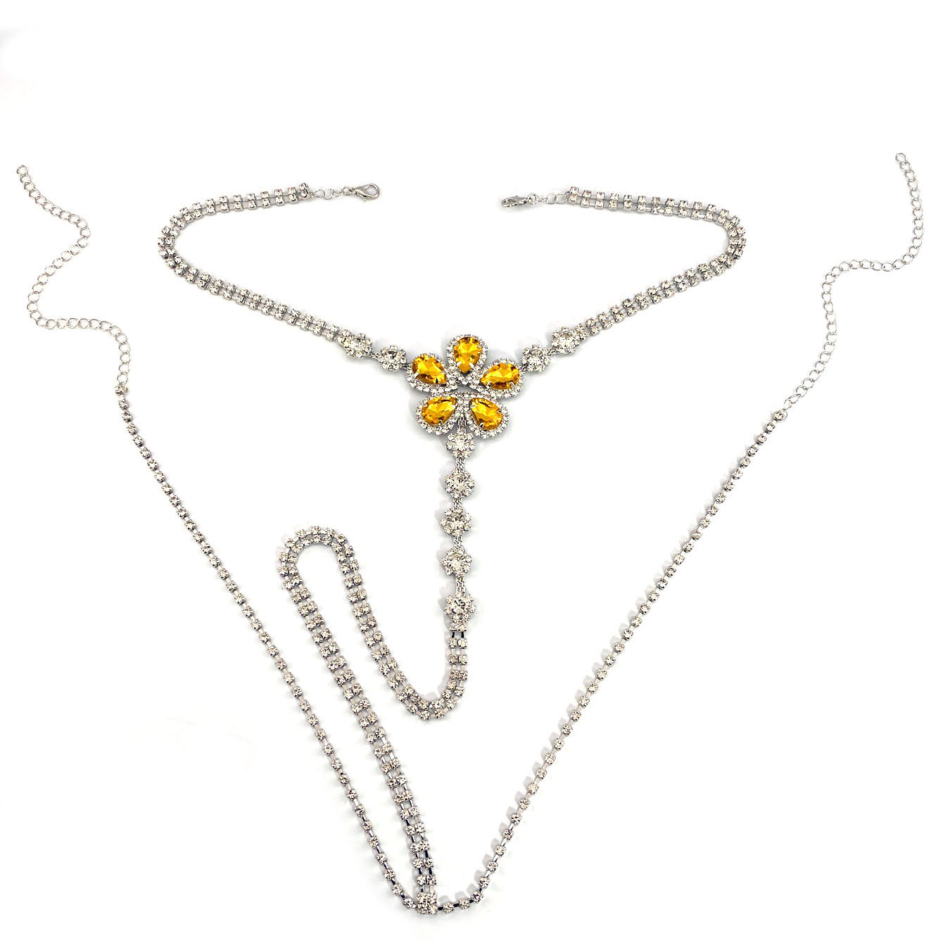 Conjunto de Tanga de diamantes - Body Jewelry Chains reseña y precio