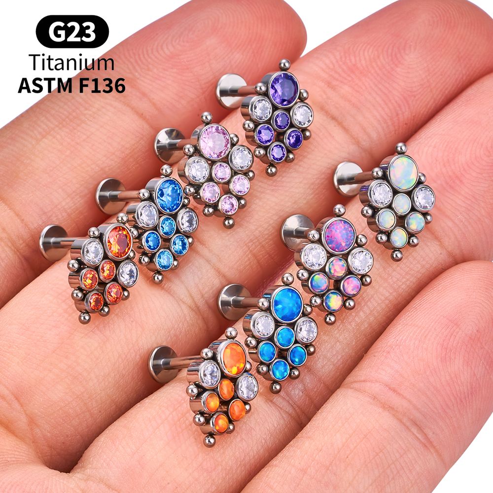 Packs de Labret de Titanio con - Body Jewelry Vertical Labret reseña y precio