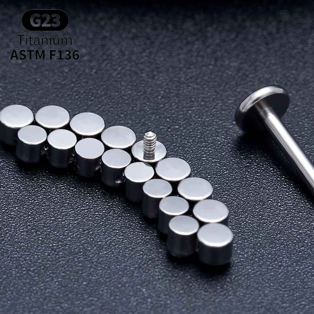 Packs de Labret de Titanio con - Body Jewelry Vertical Labret reseña y precio