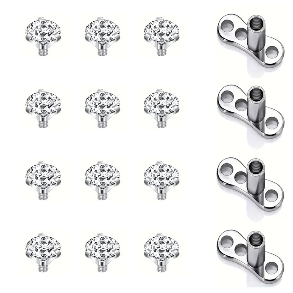 16 Uds. De tapas de ancla dérm - Body Jewelry Dermal reseña y precio