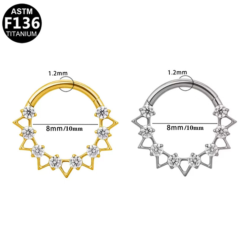 1 Uds G23 anillo de aro de tit - Rook Curved Barbell reseña y precio