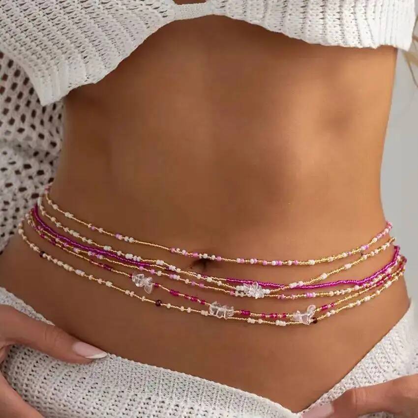 SHIXIN Juego de 6 Cadenas de C - Body Jewelry Chains reseña y precio
