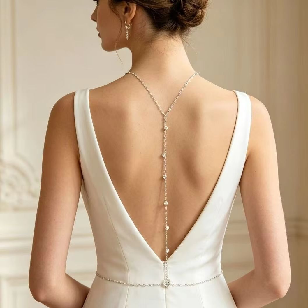 Cadena de espalda con circonit - Body Jewelry Dress reseña y precio